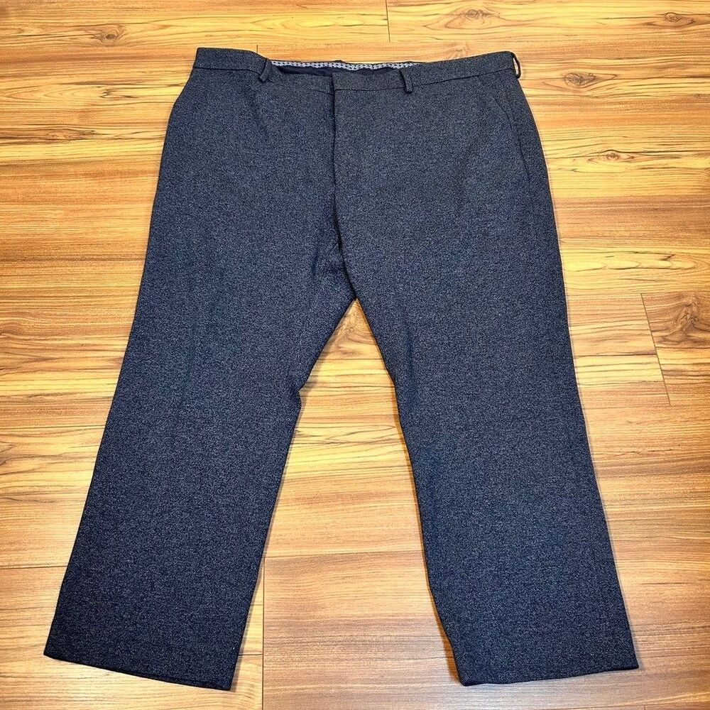 Murano Zac Fit Pants Mens 46x29 Gray Ultimate Modern Comfort Stretch Dress Chino - Picture 2 of 9